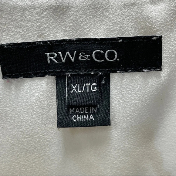 Printed Crepe Crew-Neck Cap Sleeve Blouse - Picture 2 of 10